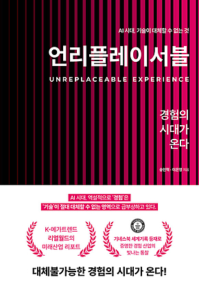 언리플레이서블 : 경험의 시대가 온다 표지