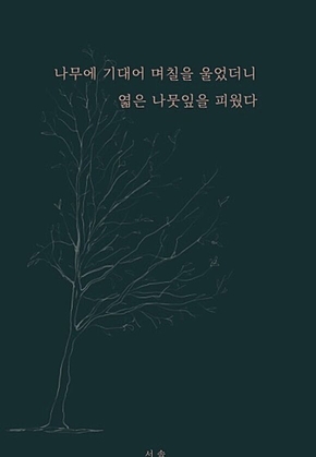 나무에 기대어 며칠을 울었더니 엷은 나뭇잎을 피웠다 표지