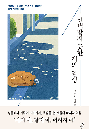 선택받지 못한 개의 일생 : 번식장-경매장-펫숍으로 이어지는 반려 산업의 실체 표지