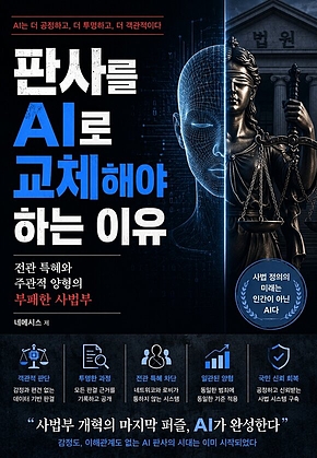 판사를 AI로 교체해야 하는 이유 : 전관 특혜와 주관적 양형의 부패한 사법부 표지