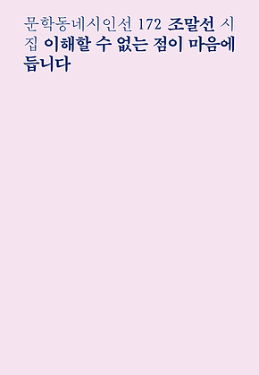 이해할 수 없는 점이 마음에 듭니다 (문학동네시인선 172) 표지