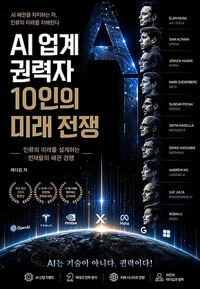 AI 업계 권력자 10인의 미래 전쟁 : 인류의 미래를 설계하는 천재들의 패권 경쟁 표지