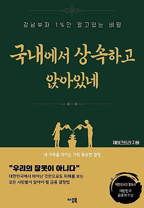 국내에서 상속하고 앉아있네 표지