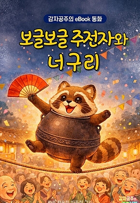 보글보글 주전자와 너구리 - 감자공주의 eBook 동화 : 귀여운 너구리와 보글보글 차주전자의 기막힌 꿀잼 일본전래동화 표지