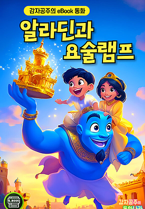 알라딘과 요술램프 - 감자공주의 eBook 동화 : 재미있는 아라비안나이트, 즐거움이 팡팡! 문해력이 쑥쑥! 표지