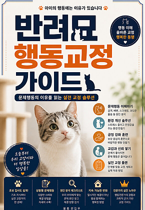 반려묘 행동교정 가이드 표지