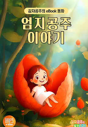 엄지공주 이야기 - 감자공주의 eBook 동화 : 귀여운 엄지공주의 모험과 여행! 안데르센 명작동화를 eBook으로 만나보세요. 표지