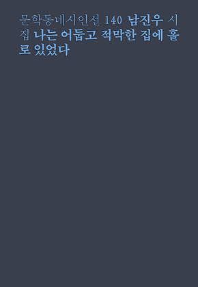 나는 어둡고 적막한 집에 홀로 있었다 (문학동네시인선 140) 표지