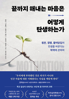 끝까지 해내는 마음은 어떻게 탄생하는가 : 칭찬, 경쟁, 끌어당김이 인생을 바꾼다는 착각에 관하여 표지