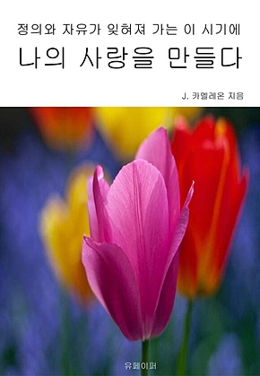 정의와 자유가 잊혀져 가는 이 시기에 나의 사랑을 만들다 표지