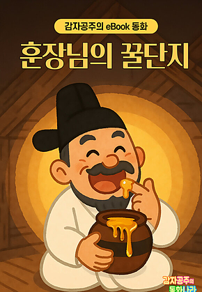 훈장님의 꿀단지 - 감자공주의 eBook 동화 : 욕심내지 않아요. 지혜와 문해력을 키워주는 전래동화 표지