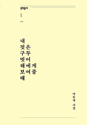 내 젖은 구두 벗어 해에게 보여줄 때 (문학동네포에지012) 표지