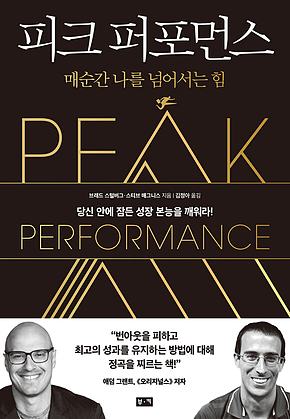 피크 퍼포먼스 : 매순간 나를 넘어서는 힘 표지