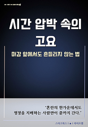 시간 압박 속의 고요 표지