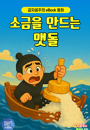 소금을 만드는 맷돌 - 감자공주의 eBook 동화 : 바닷물이 짠 이유가 궁금해요. 상상력을 키워주는 전래동화 표지
